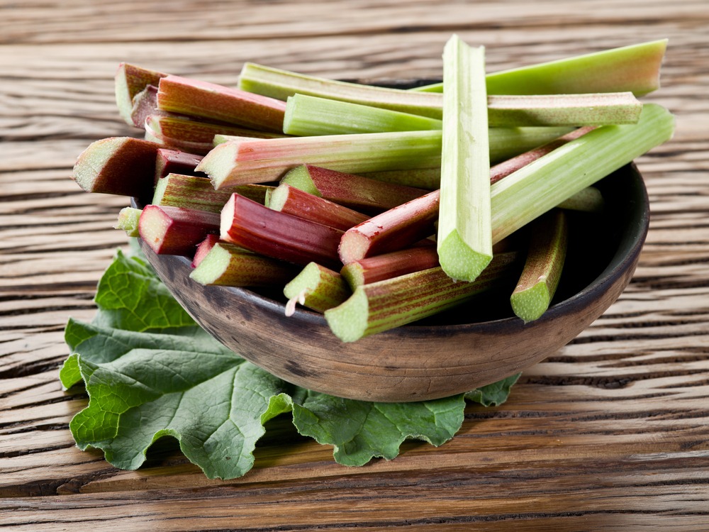 Rhubarb is a sweet spring veggie.