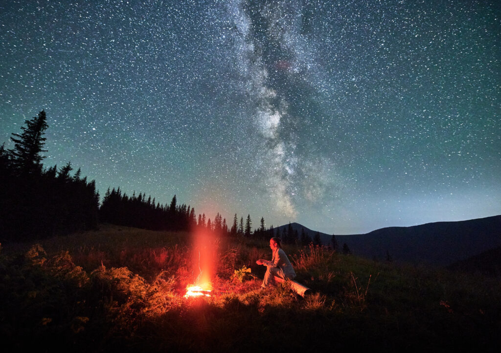 A spiritual stargazing ritual