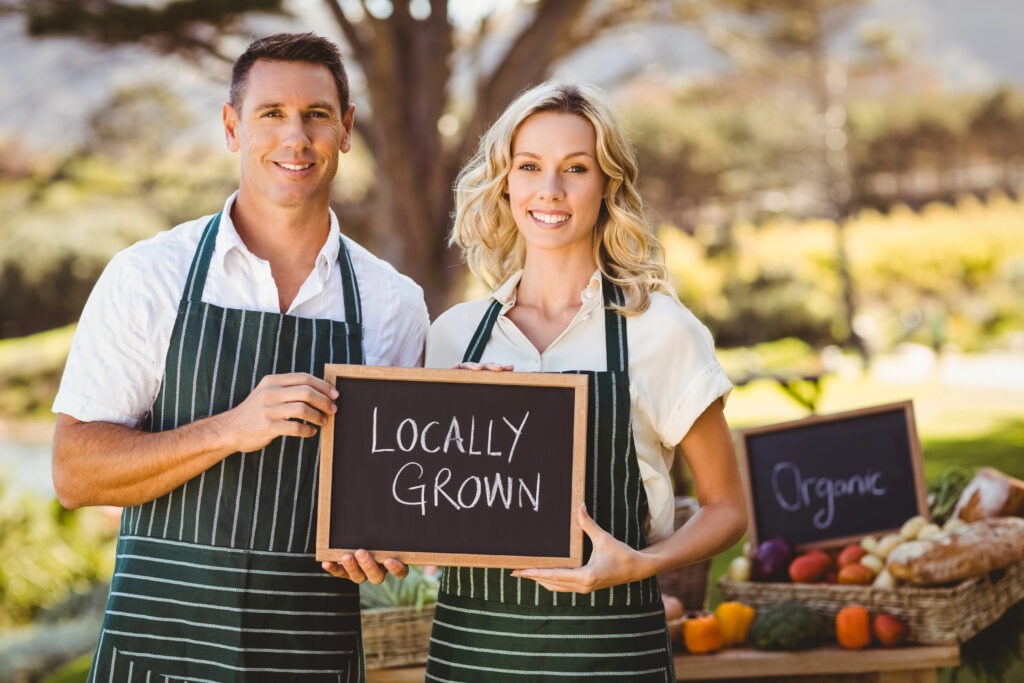 Locally grown producers at the county fair
