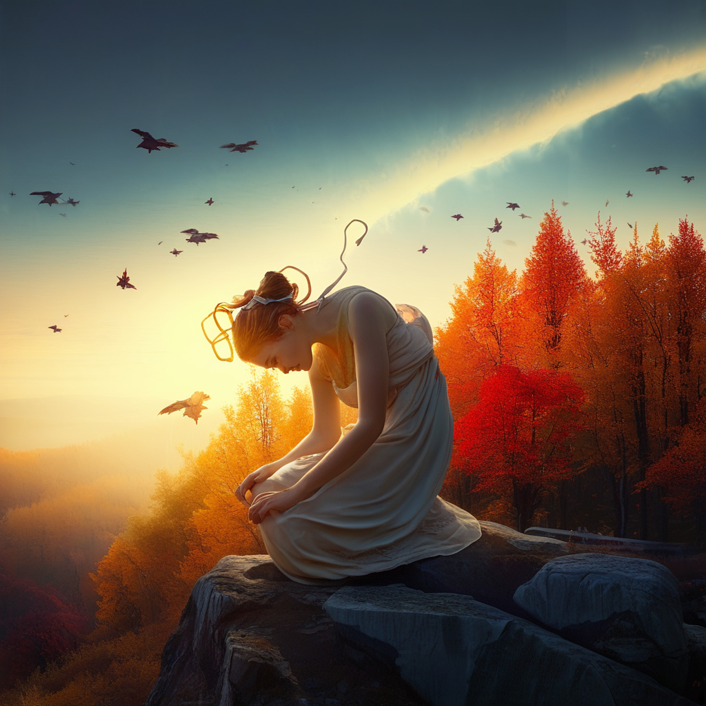 Demeter's grief bringing fall to the world